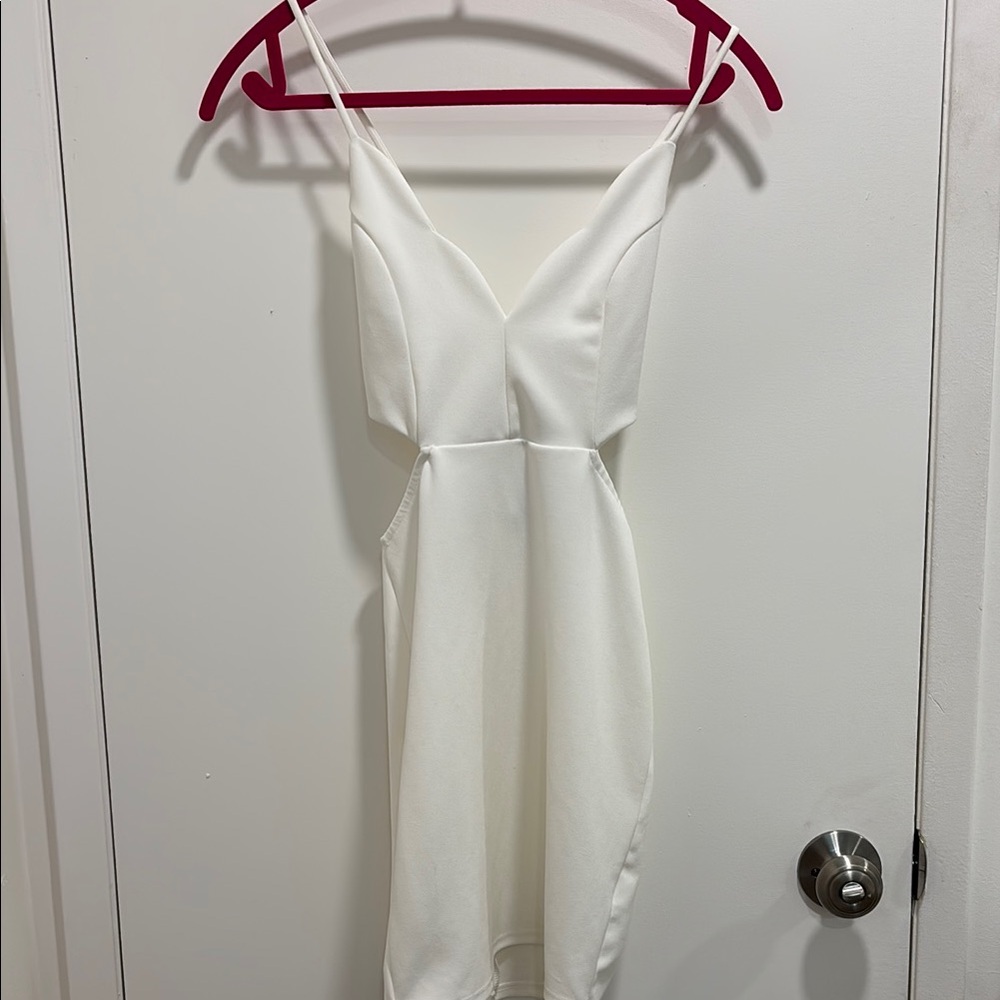 NEW ANGL White Cocktail Mini Dress